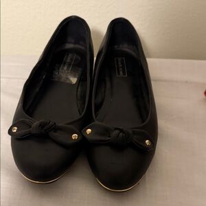 Black Rivet easy walker Elegant Black Ballet Flats. Size 8